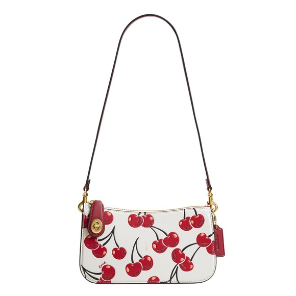 Coach Handbags - Coach Penn Small Cherry Print Leather Shoulder Bag NWT